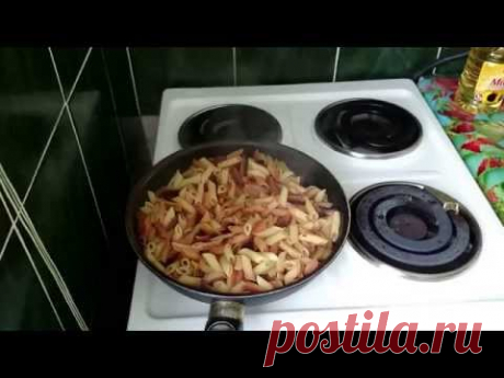 Как приготовить Жареные макароны с сыром Рецепт Что ужин домашние классический быстро вкусно видео - YouTube