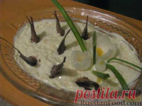 Рецепт: Салат "Рыбки в пруду" на RussianFood.com