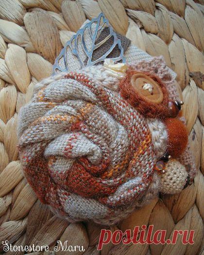 Купить Брошь "Домик в лесу" - брошь, брошка, украшения ручной работы, украшение, цветок, домик