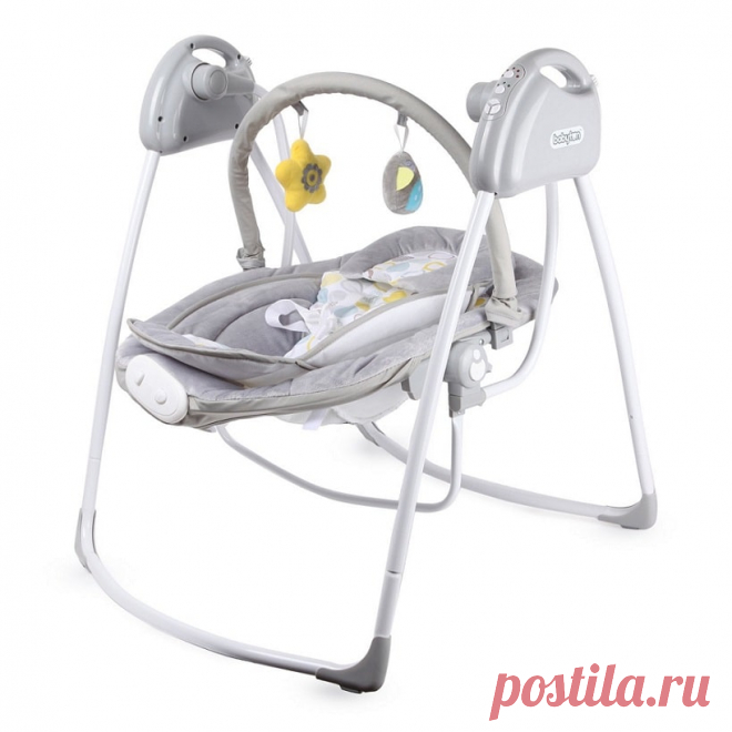 Электронные качели 2в1 Babyton SW108 Многофункциональные качели 2 в 1 (качели+шезлонг) предназначены для укачивания детей раннего возраста, подходят для малышей с рождения. Со звуковыми эффектами (12 мелодий). 5 режимов укачивания.