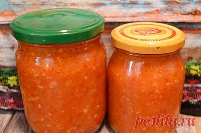 Очень вкусная кабачковая аджика
