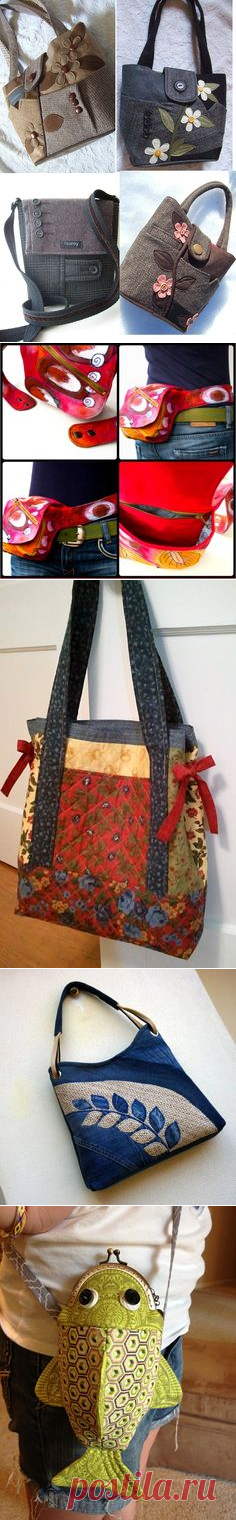 Purse from upcycled clothing. | purses, totes and bags