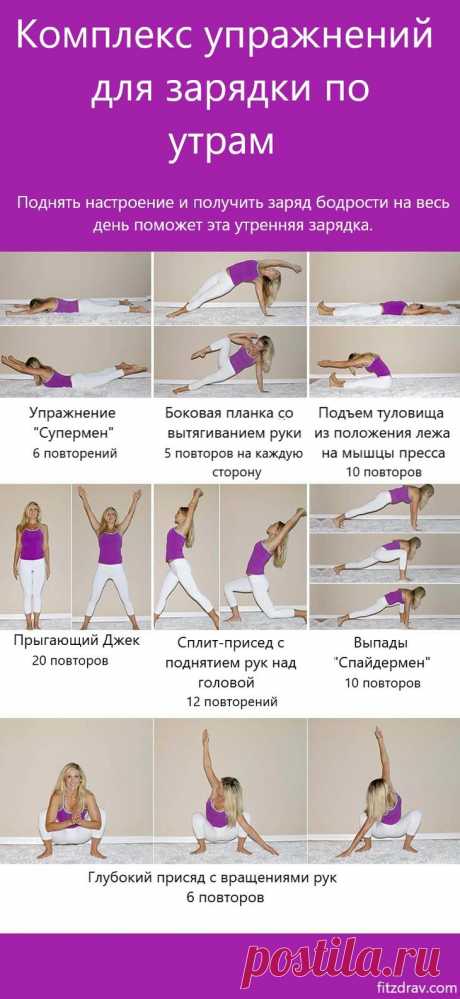 Лучшие упражнения для утренней зарядки и хорошего начала дня