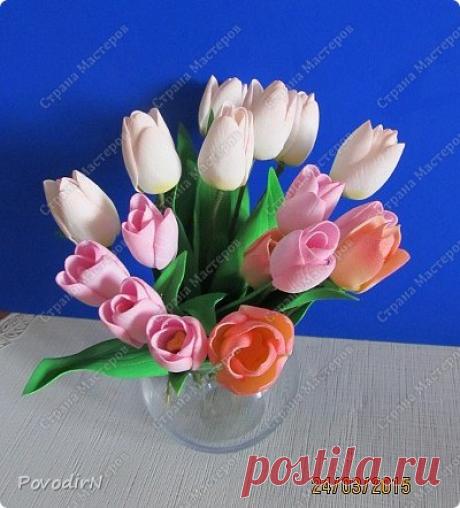 Тюльпаны из фоамирана | Страна Мастеров