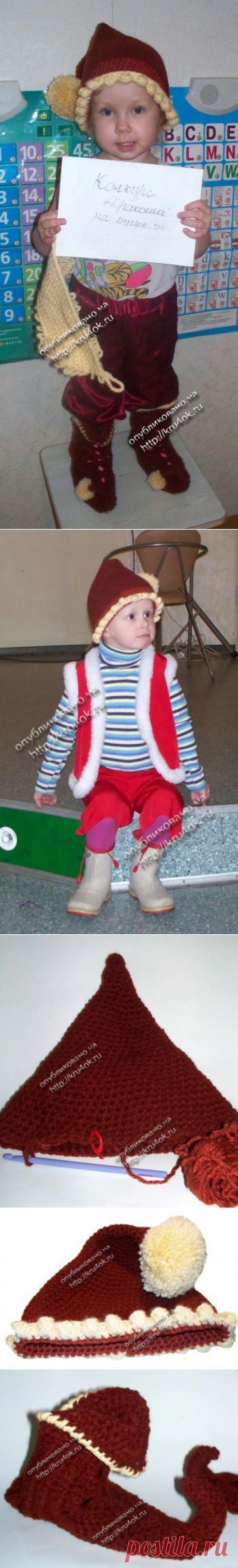 Новогодний костюм гнома - вязание крючком на kru4ok.ru