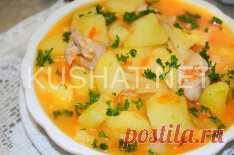 Рагу с картошкой, капустой и мясом. Пошаговый рецепт с фото - Кушать нет