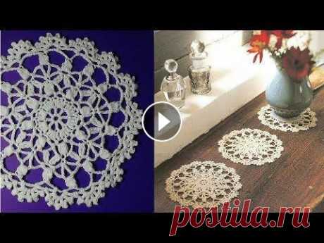 Круглая салфетка крючком (мк). Видео-урок по вязанию салфетки крючком. Много интересных уроков по вязанию смотрите на канале &quot;Вязалочки от Наталочки&quot;....