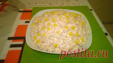 Салат с сайрой и сыром