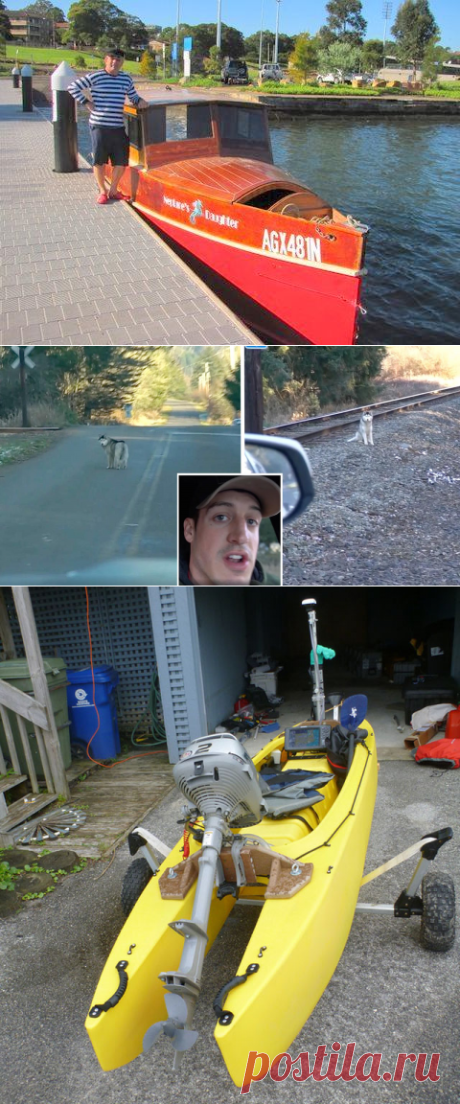 Firefighter Spots A Stray Husky Running Along Train Tracks And Sets Out On Mission To Save Her - boat