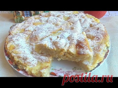 Пирог получается вкусным, неординарным и восхитительно нежным! Ингредиенты: 500 г слоеного бездрожжевого теста 50 г сливочного масла 2 яйца 100г сахара молок...