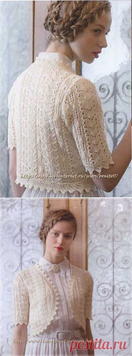 Болеро спицами...