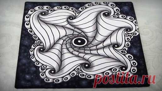 АБСТРАКТНАЯ ИЛЛЮЗИЯ | Медитативное рисование Zen-art | Zen-Вселенная | Дзен