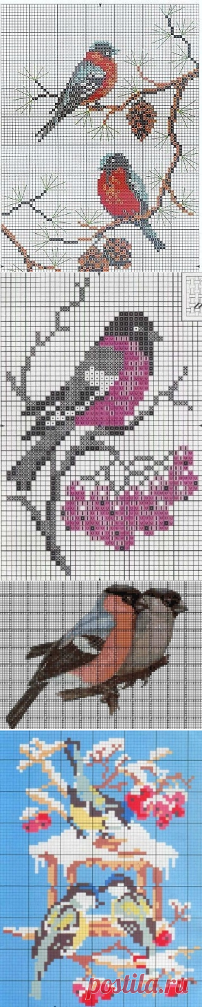 цитата Miss_SV : Снегири - жаккардовые узоры (15:08 09-09-2016) [3731083/397761616] - Почта Mail.Ru