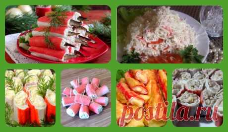 Фаршированные крабовые палочки - рецепты с разными начинками