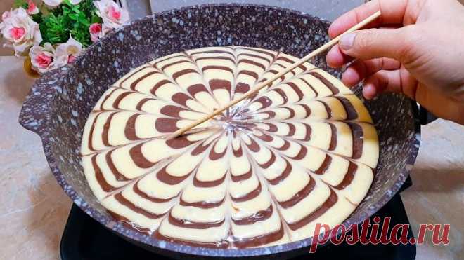 Никакой духовки! Пышный, нежный, вкусный пирог 