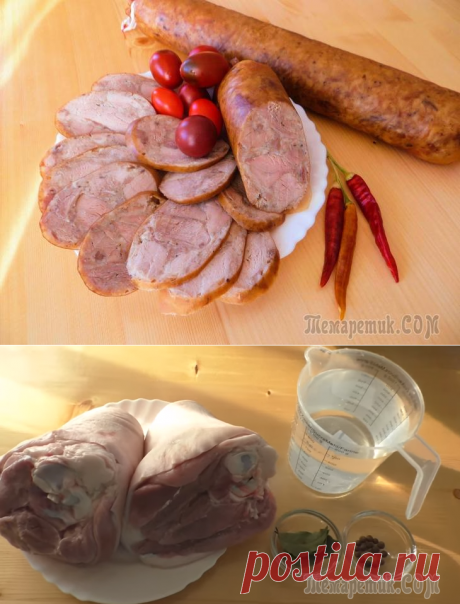 100% колбаса - никакой химии, только мясо и специи! Простой рецепт вкусной домашней колбасы