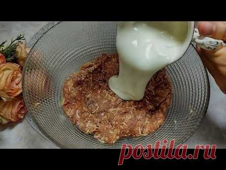 БЕРУ ФАРШ И СТАКАН КЕФИРА. ОХ КАКАЯ ВКУСНЯТИНА. МАЛО КТО ЗНАЕТ ЭТОТ РЕЦЕПТ.