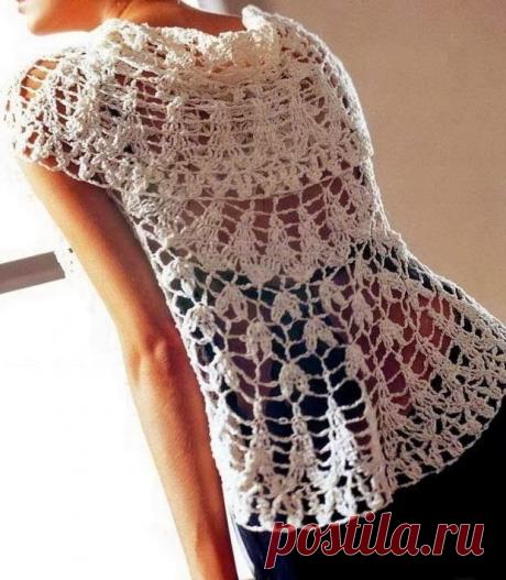 Шикарный женский жилет крючком. Как связать женский жилет крючком |