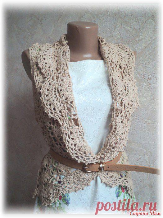 Свяжем вместе изысканный жилет крючком - Вяжем вместе он-лайн - Страна Мам