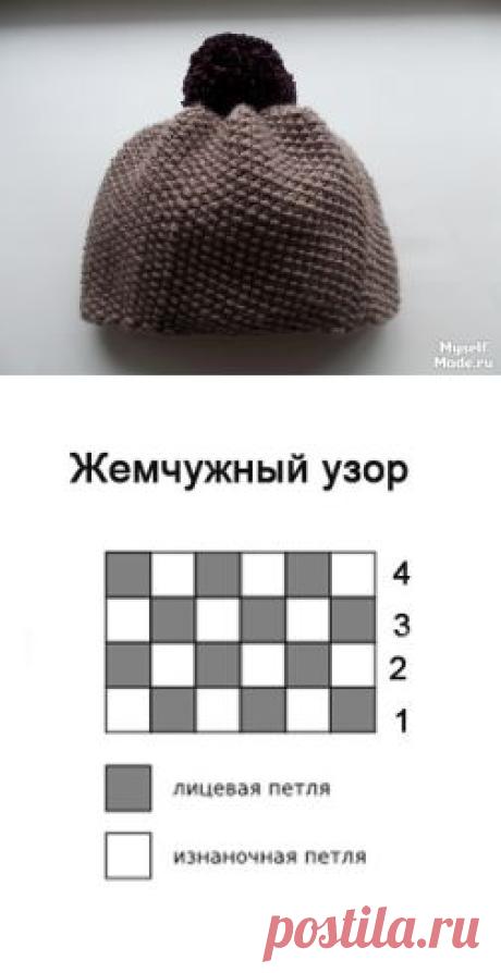Myself Made &amp;raquo; Вязаная шапка с контрастным помпоном, описание