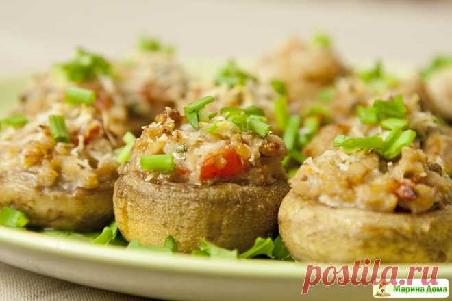 Фаршированные шампиньоны - новая начинка » Вкусные рецепты у Марины дома