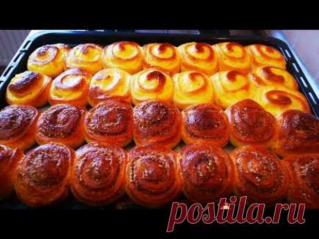 БУЛОЧКИ завитушки с ВКУСНЕЙШИМИ начинками Домашняя выпечка