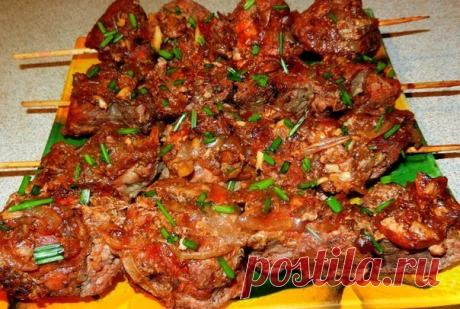 Мясо в гранатовом соке. Рецепт маринада для шашлыка