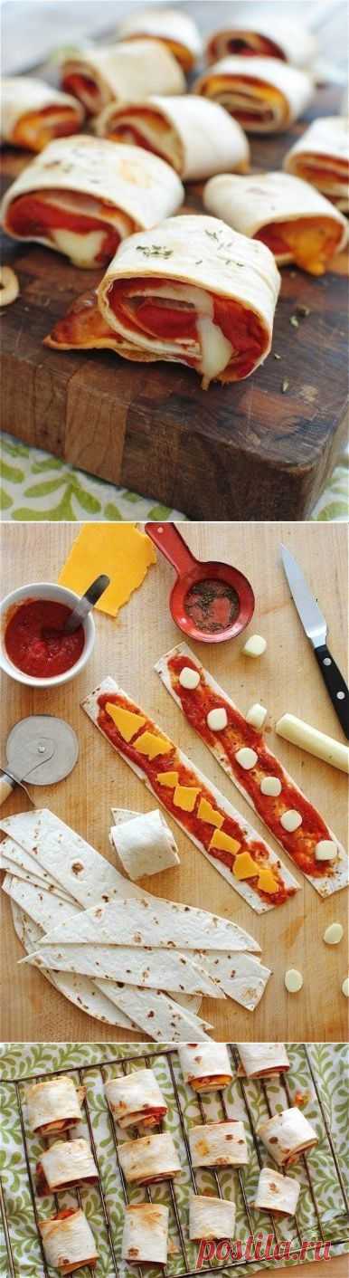 Очень легкие роллы-пицца | Поваренный сайт