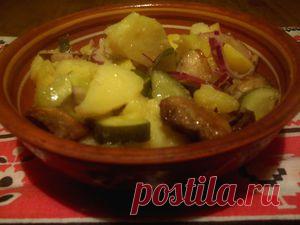 Картофельный салат по-деревенски. Рецепт c фото, мы подскажем, как приготовить!