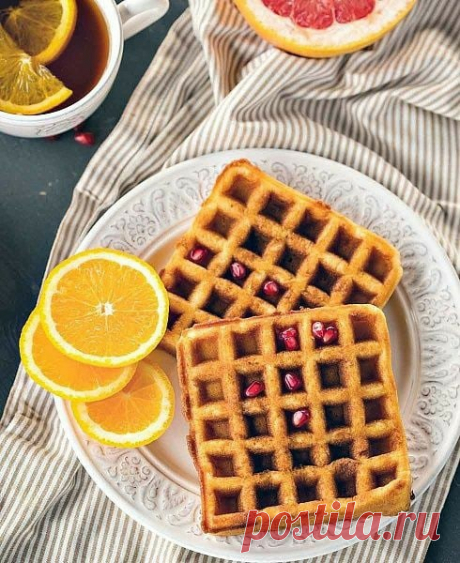 Вкусно и полезно » Апельсиновые вафли