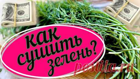 При обычной сушке зелени в тени её цвет получается не приглядным, да и аромат куда-то улетучивается. Благодаря этому секретному способу вы будете знать как правильно сушить зелень на зиму чтобы она сохранила свой естественный зеленый цвет и аромат.  Для сушки  зелени на зиму ч использую электросушилку. Если таковой у Вас нет, то советую приобрести. Это не слишком дорогой аппарат, который поможет намного упростить процесс и качественно высушить растения. Обычно процесс высу...