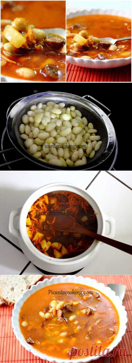 Фасолевый суп с колбасками | Picantecooking
Рецепт фасолевого супа с колбасками