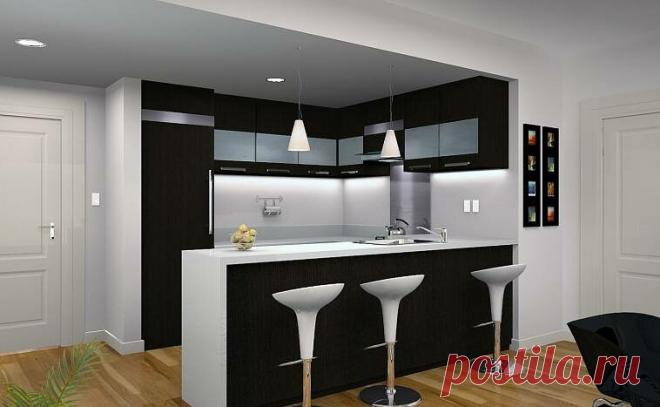 Как правильно вписать барную стойку в интерьер кухни