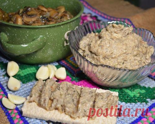 Грибная паста с чесночком - МирТесен