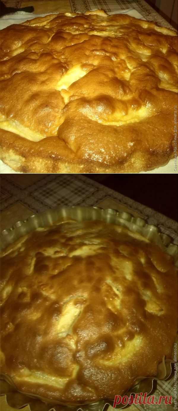 Яблочный пирог на кефире.