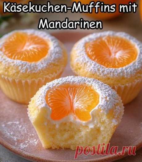 Käsekuchen Muffins mit Mandarinen & 250 g Magerquark - Kochen Mit Uns