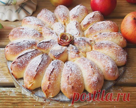 Яблочный отрывной пирог — ДОМАШНИЕ