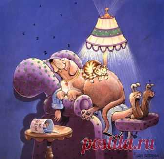 Коты-котики,теплые животики... Художник Гэри Паттерсон