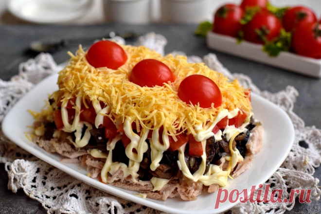 Салат Мясо по-французски