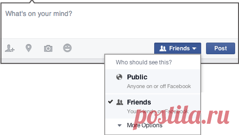Как задать аудиторию публикуемых материалов? | Справочный центр Facebook