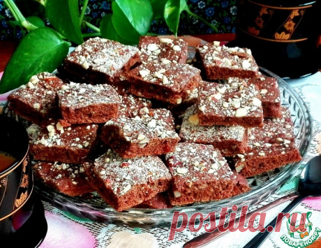 Постное печенье с какао и миндалём – кулинарный рецепт