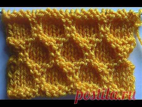 Узор &quot;Крупные ячейки&quot; (видео) - Ярмарка Мастеров - ручная работа, handmade
