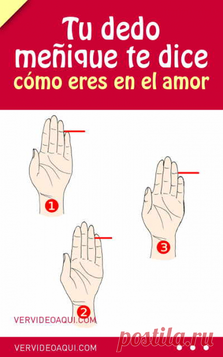 Tu dedo dice como eres en el amor
