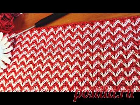 Einfaches Zackenmuster häkeln - simple Zig-Zag crochet pattern