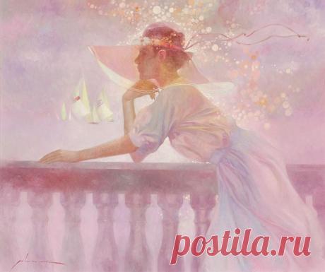 Женщина всегда чуть - чуть, как море.... Художник Felix Mas..