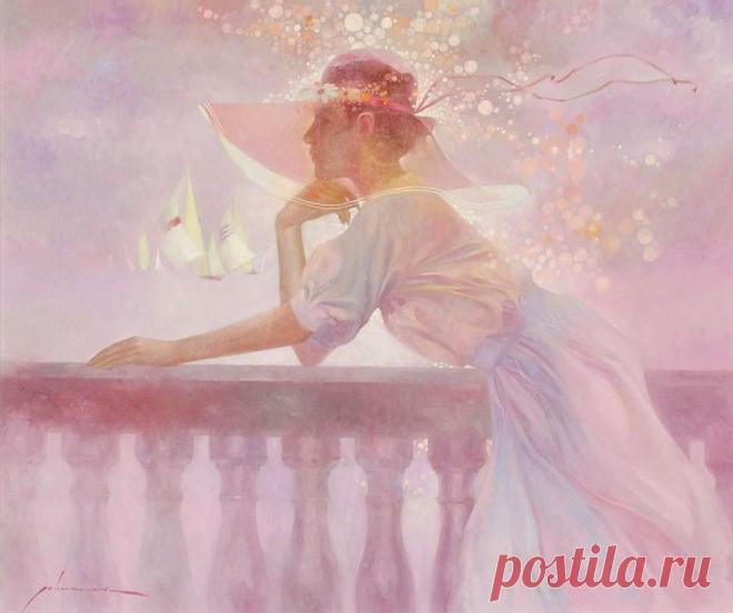 Женщина всегда чуть - чуть, как море.... Художник Felix Mas..