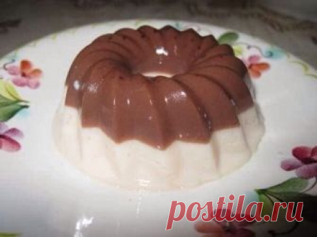 Молочно-шоколадное желе