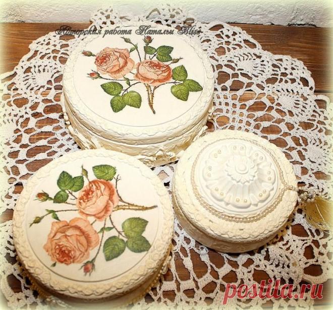 Шкатулка "Свадебный торт" Наталья Bliss