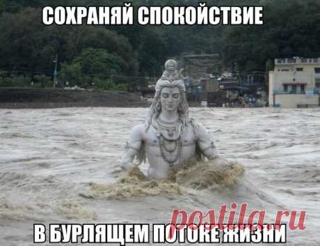 Сохраняйте спокойствие в бурлящем потоке жизни