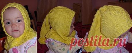 Детская шапочка-шлем на спицах: учимся вязать